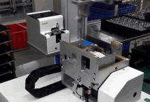 Screw locking robot machine